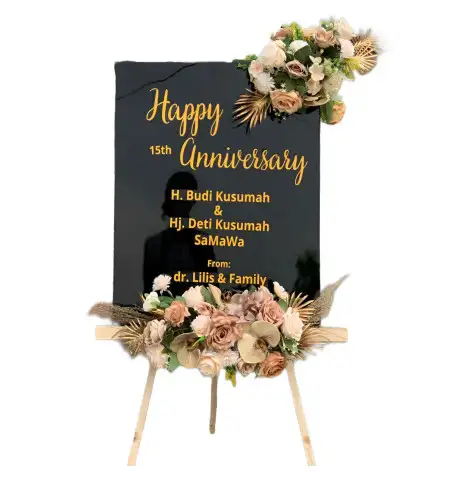 Papan Bunga Akrilik Telaga