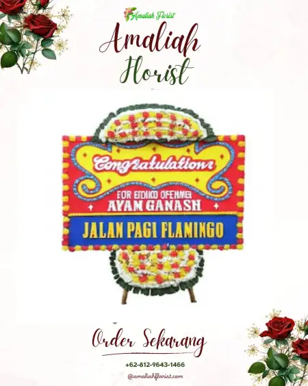 Sewa Papan Bunga Telaga